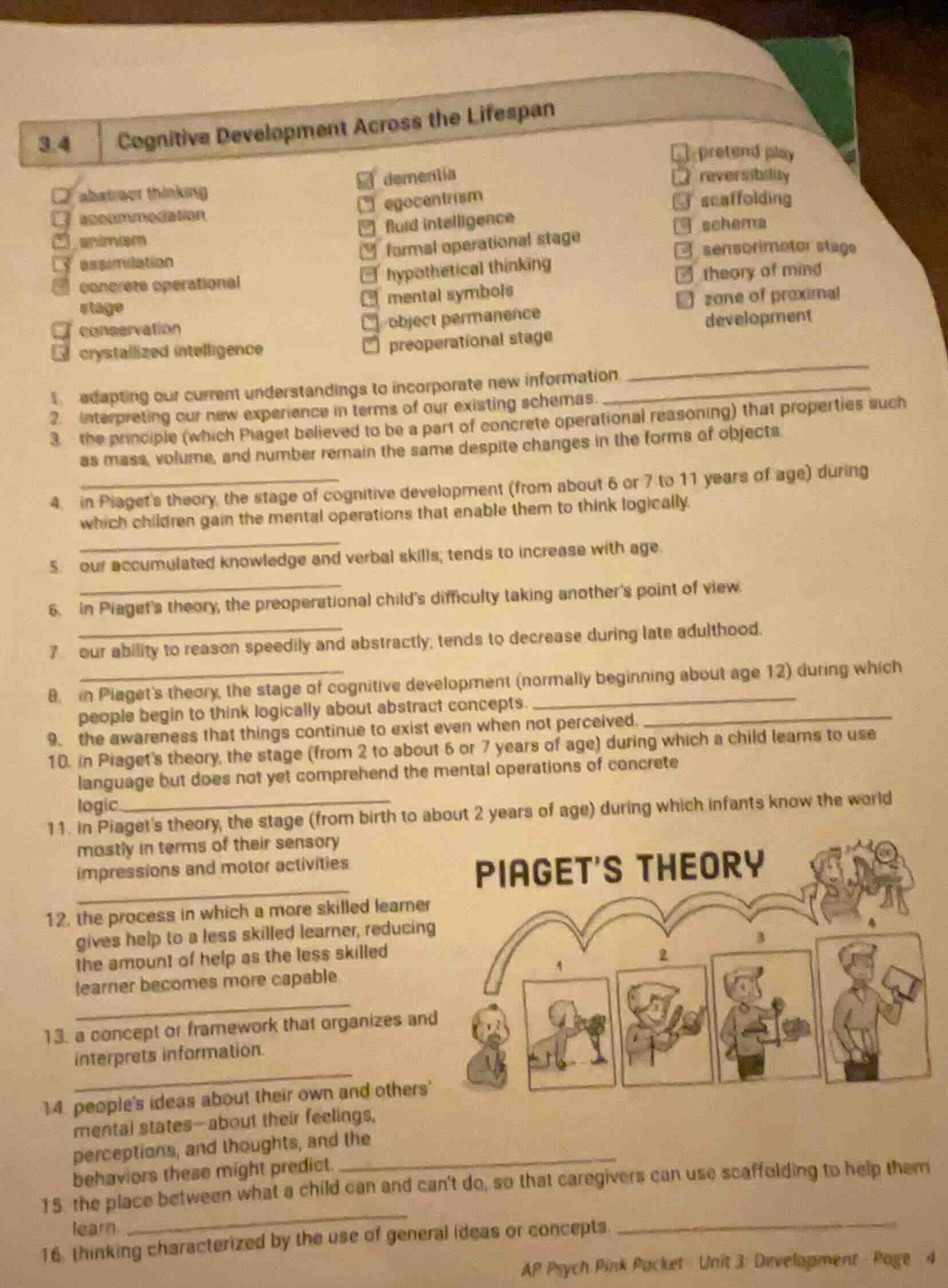 3.4 cognitive development across the lifespan abstract thinking accommo…