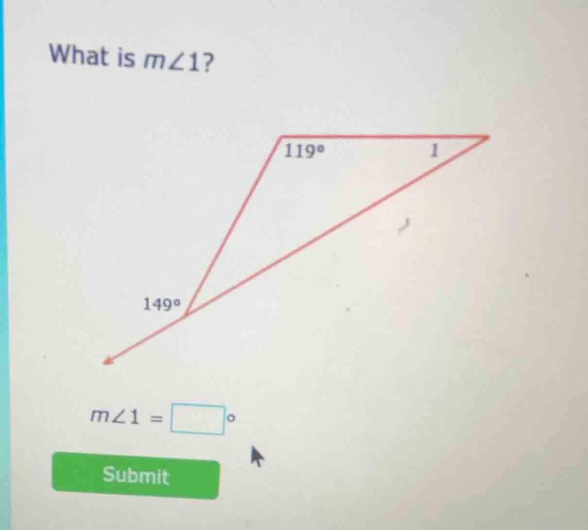 what is ( mangle 1 )? ( mangle 1 = square^circ ) submit