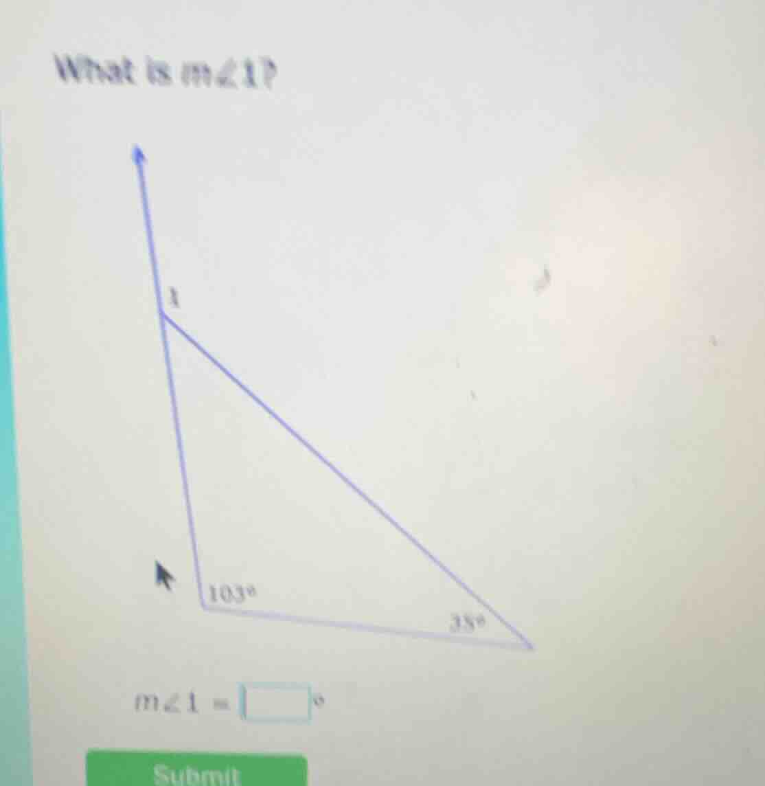 what is $m\\angle 1$? $m\\angle 1 = \\square ^\\circ$