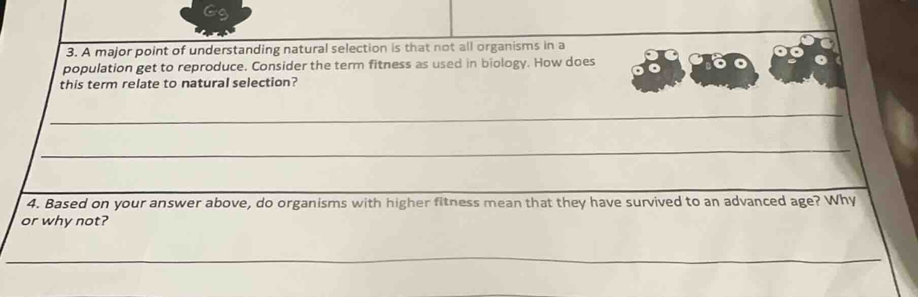 3. a major point of understanding natural selection is that not all org…