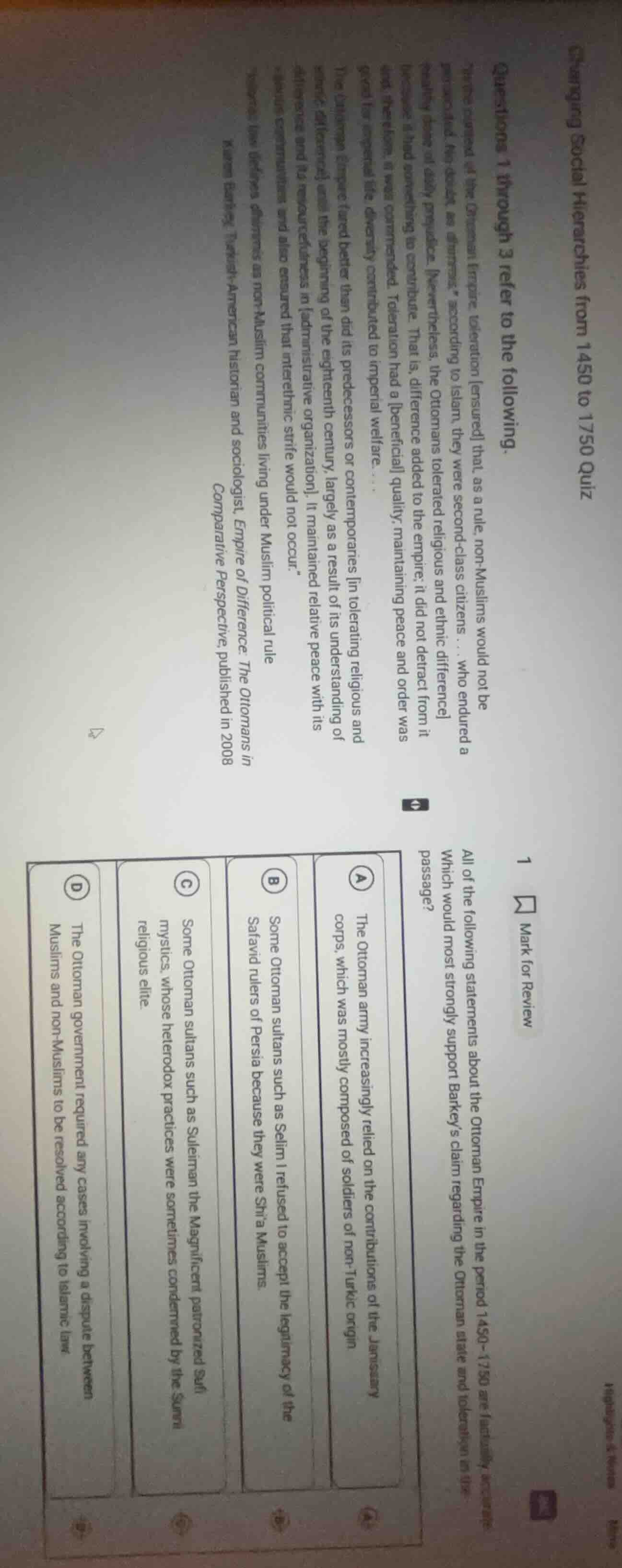 changing social hierarchies from 1450 to 1750 quiz questions 1 through …