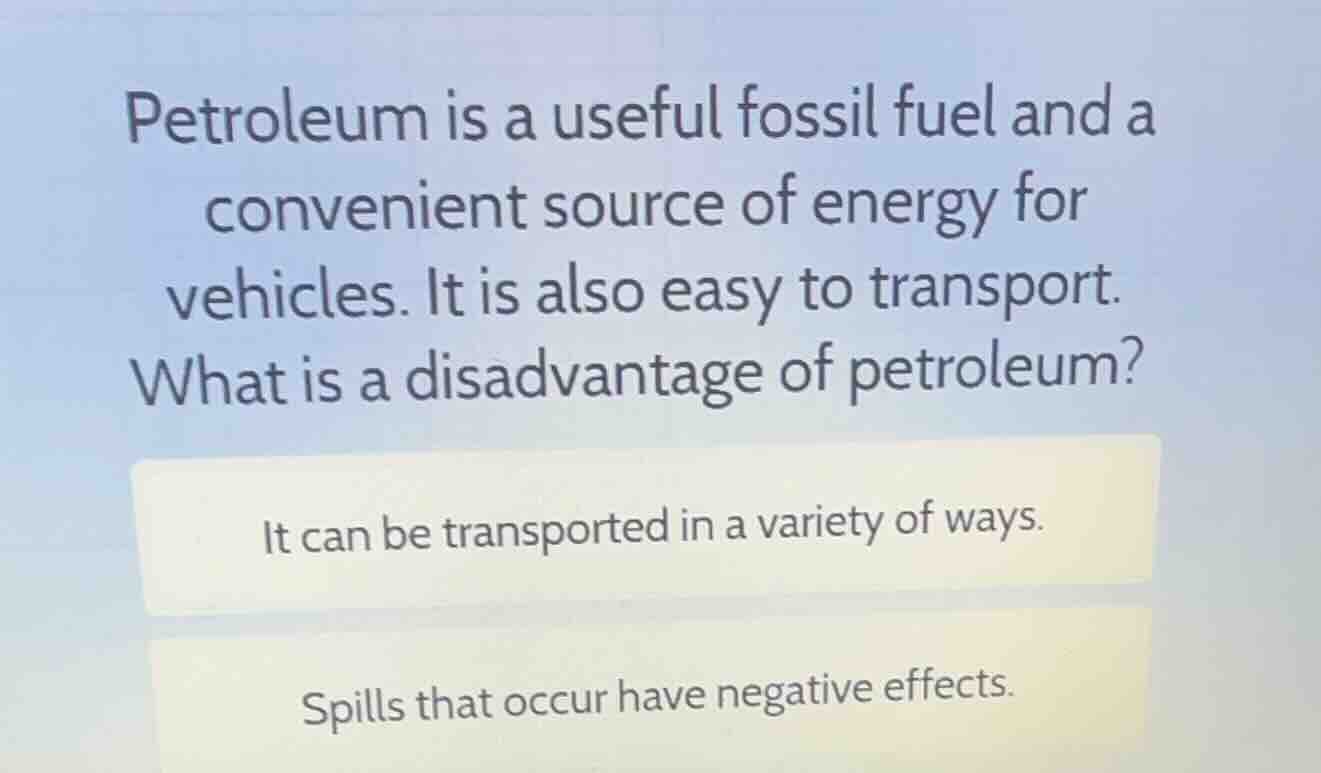 petroleum is a useful fossil fuel and a convenient source of energy for…