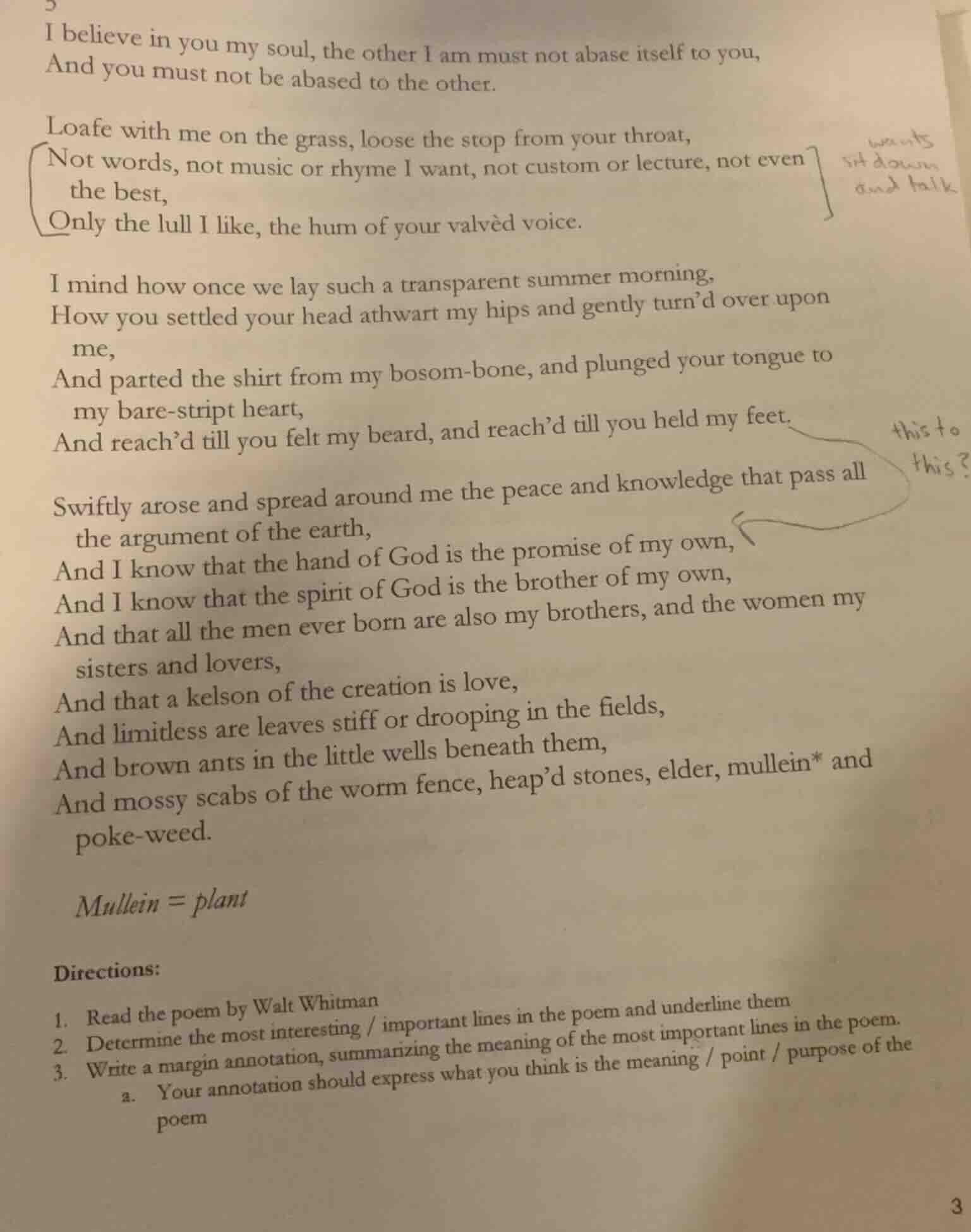 i believe in you my soul, the other i am must not abase itself to you, …
