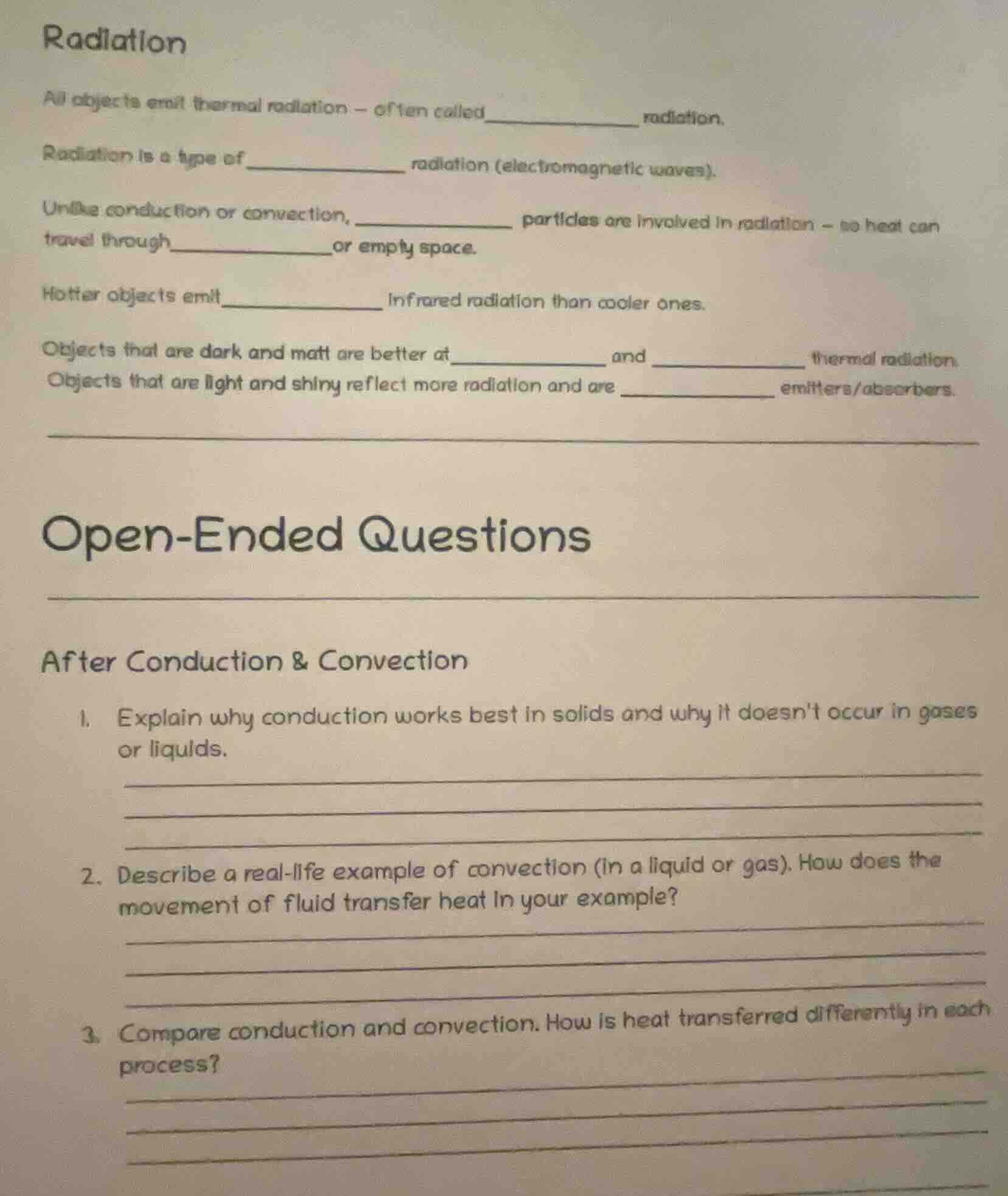 radiation all objects emit thermal radiation – often called__________ r…
