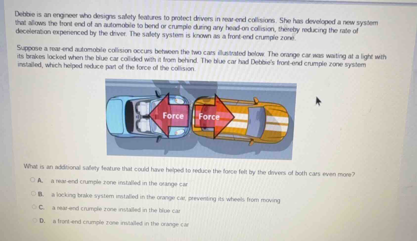 debbie is an engineer who designs safety features to protect drivers in…