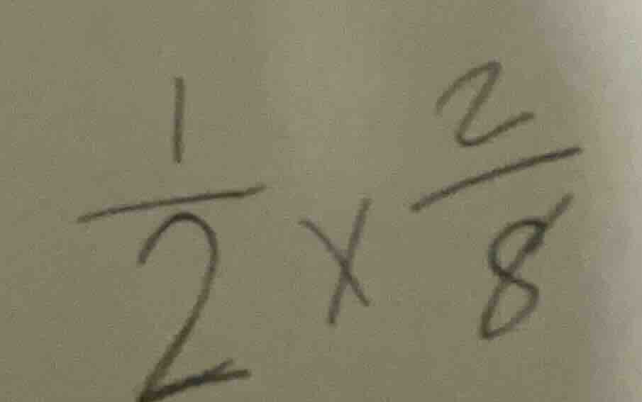 (\frac{1}{2} \times \frac{2}{8})