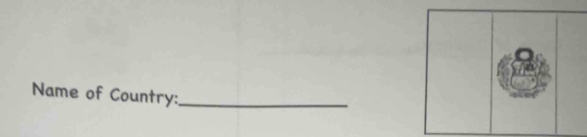 name of country: