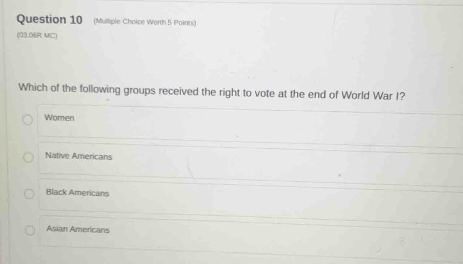 question 10 (multiple choice worth 5 points) (03.06r mc) which of the f…