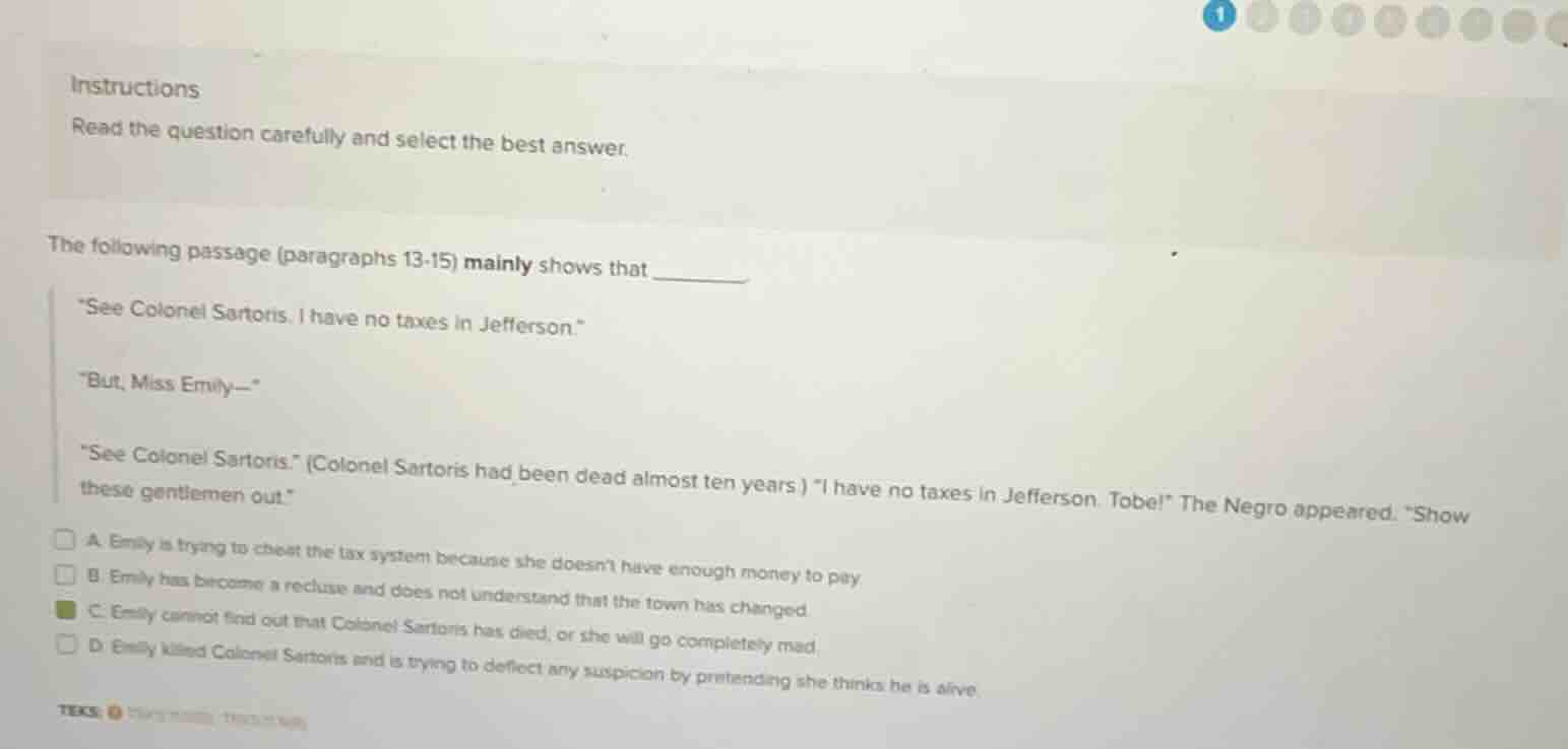 instructions read the question carefully and select the best answer. th…