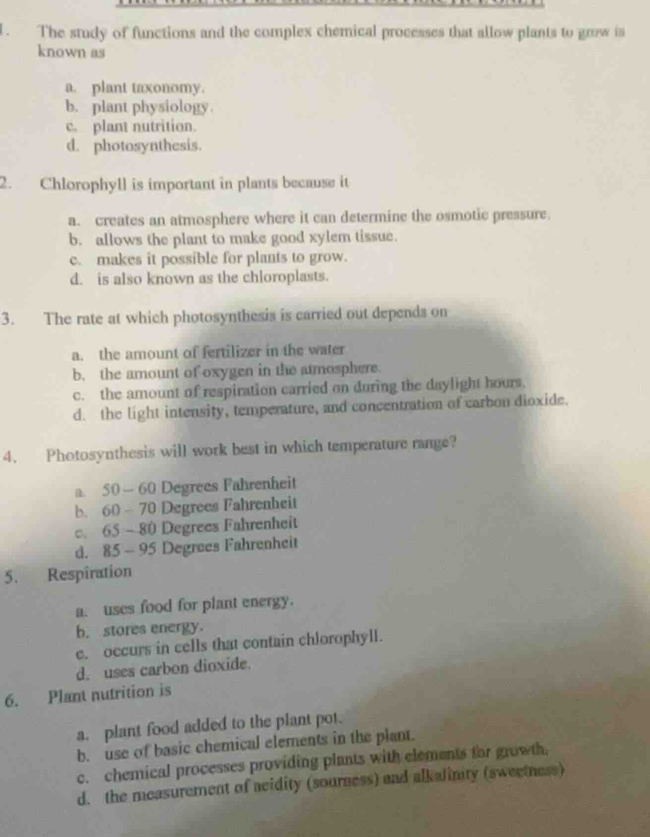 1. the study of functions and the complex chemical processes that allow…