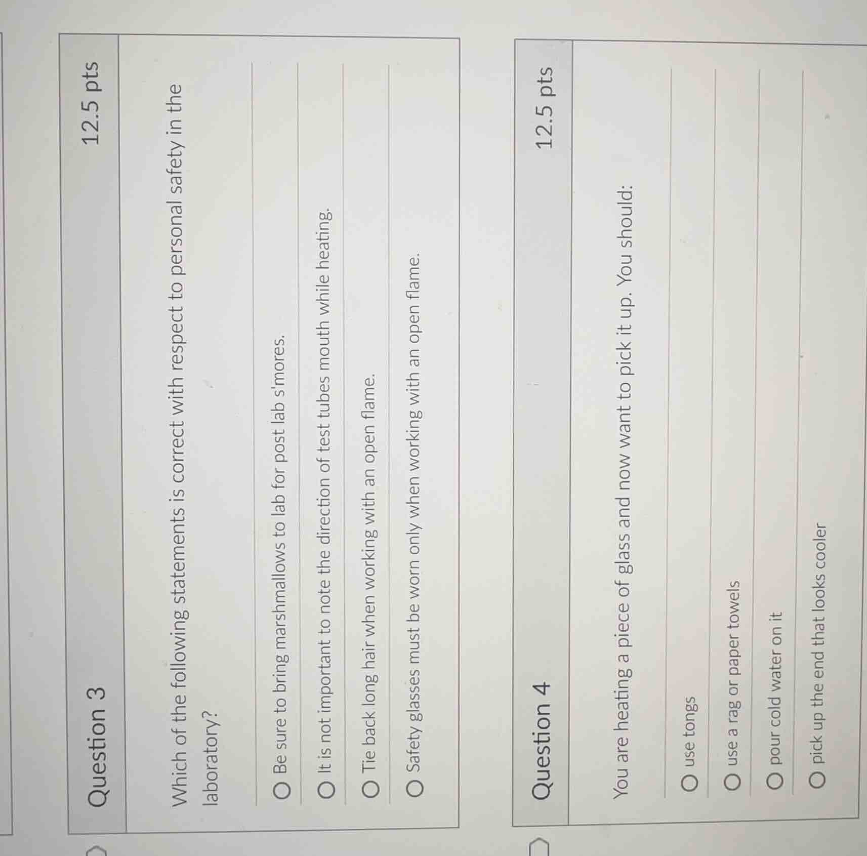 question 3 12.5 pts which of the following statements is correct with r…