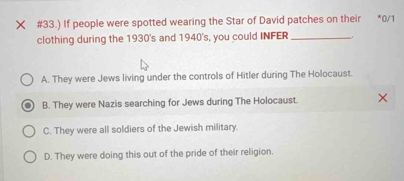 #33.) if people were spotted wearing the star of david patches on their…