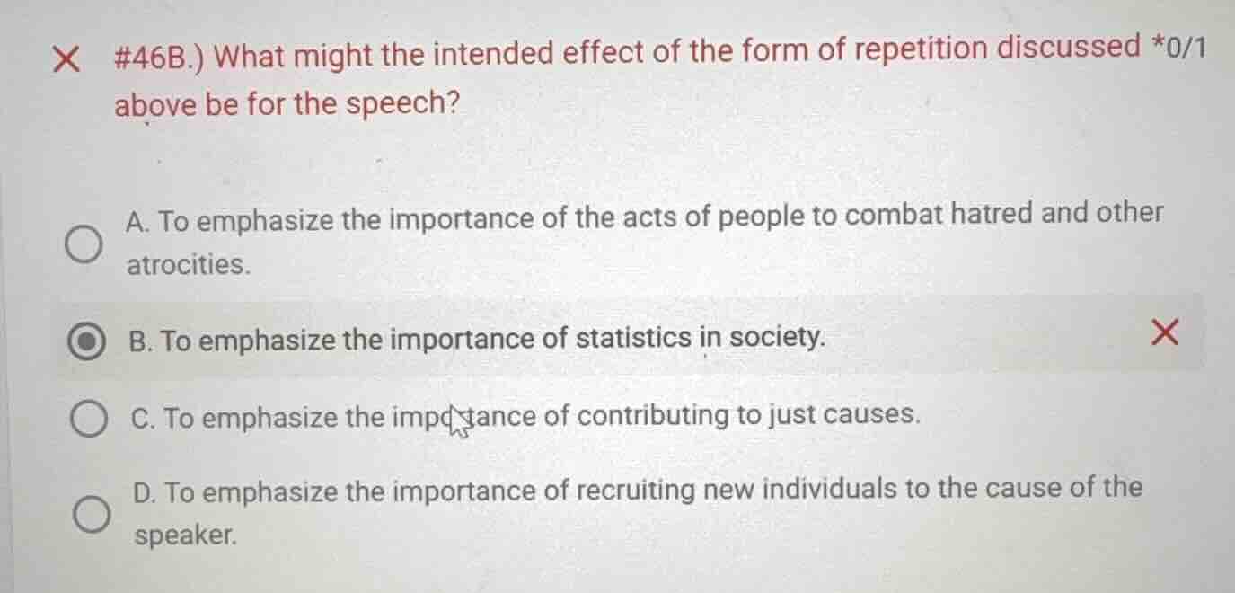 #46b.) what might the intended effect of the form of repetition discuss…