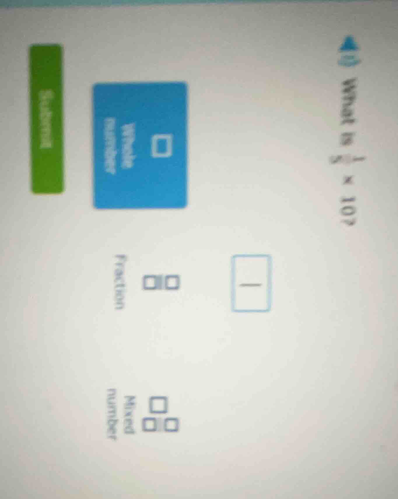 what is \\(\\frac{1}{5} \\times 10\\)?