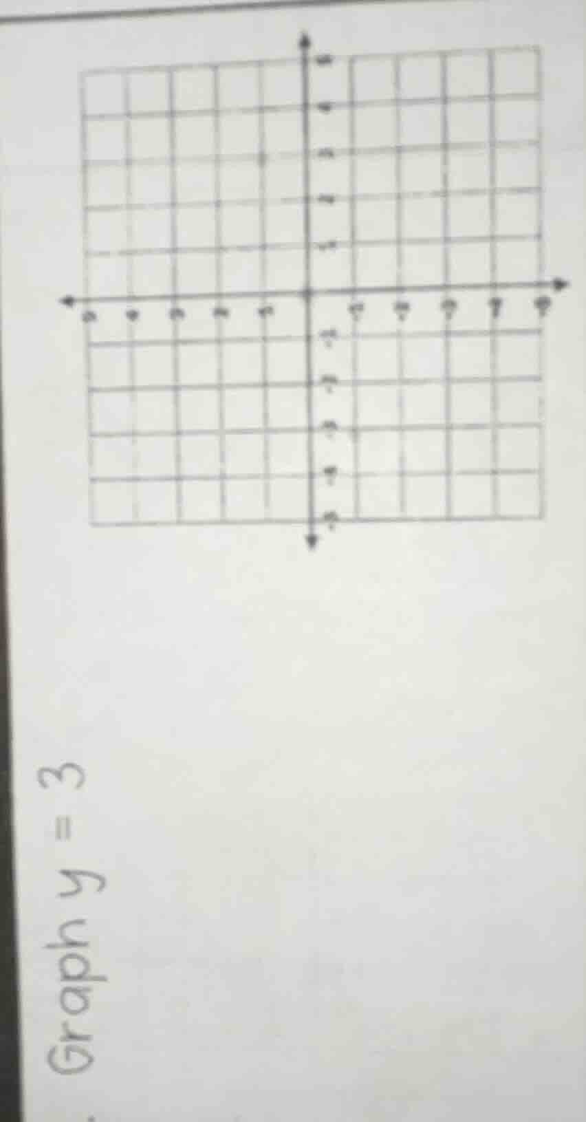 graph y = 3