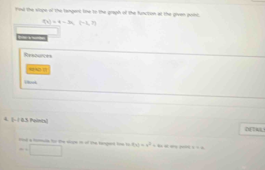 find the slope of the tangent line to the graph of the function at the …