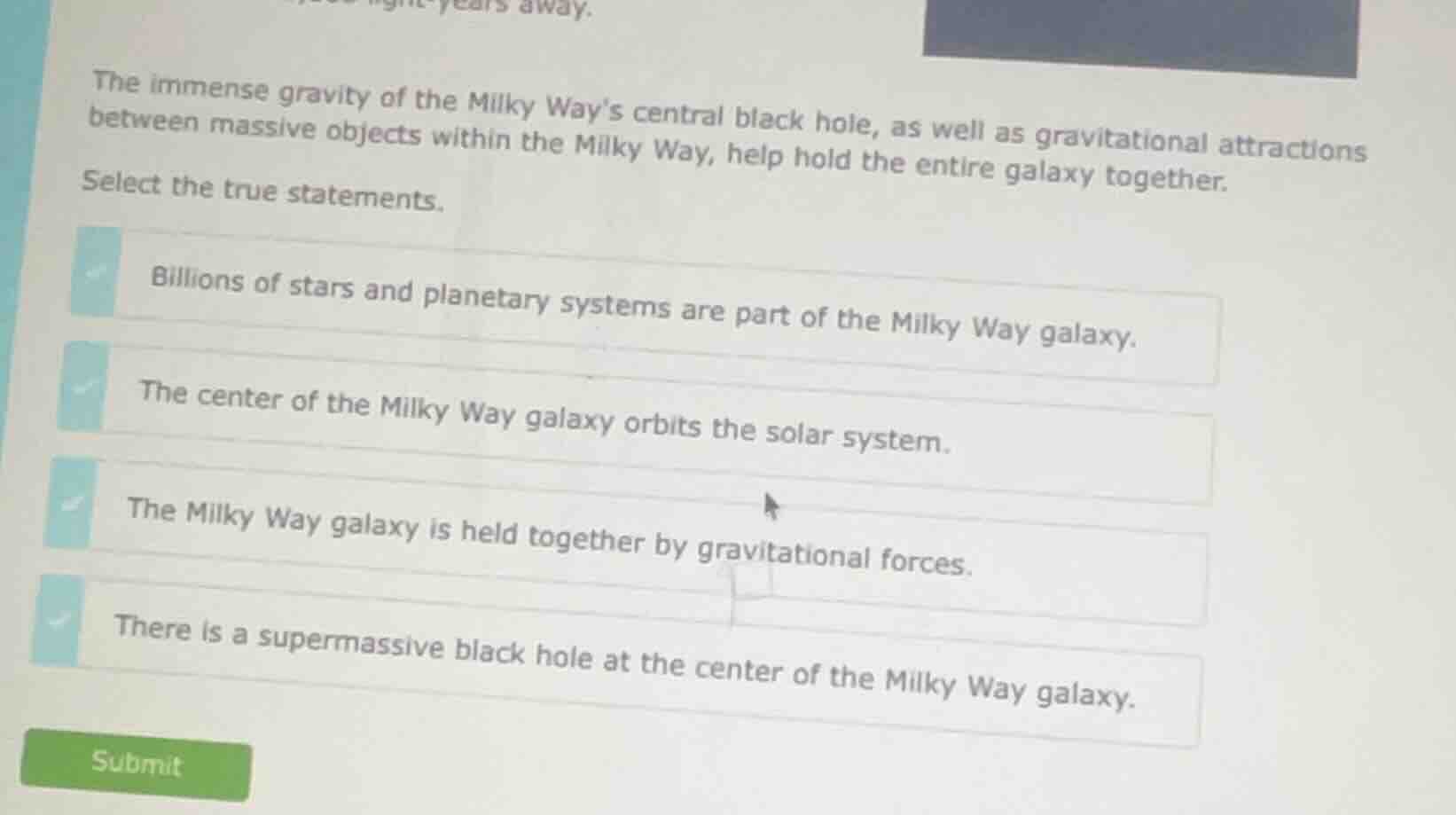 the immense gravity of the milky way’s central black hole, as well as g…