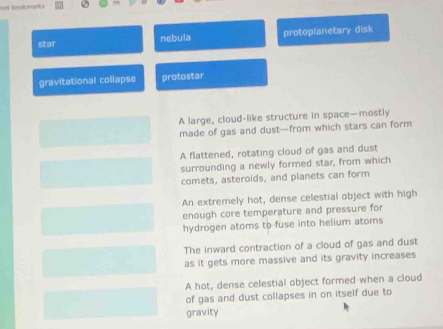 star nebula protoplanetary disk gravitational collapse protostar a larg…