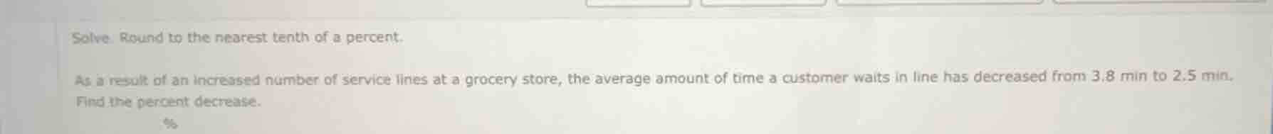 solve. round to the nearest tenth of a percent. as a result of an incre…