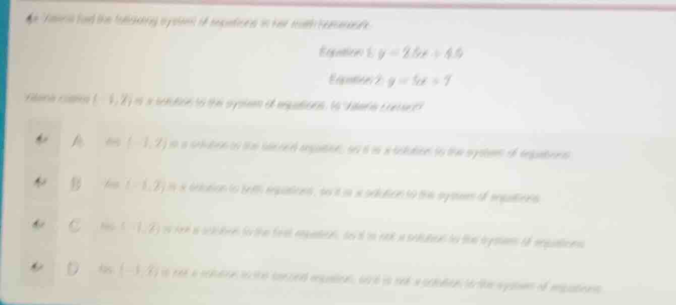 4c maria had the following system of equations in her math homework: eq…