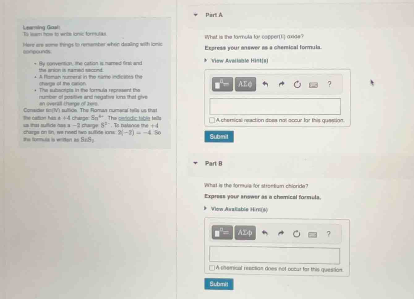 learning goal: to learn how to write ionic formulas. here are some thin…