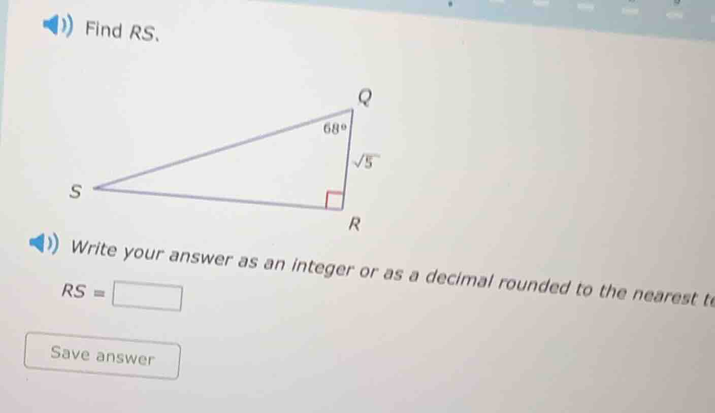 find rs. write your answer as an integer or as a decimal rounded to the…