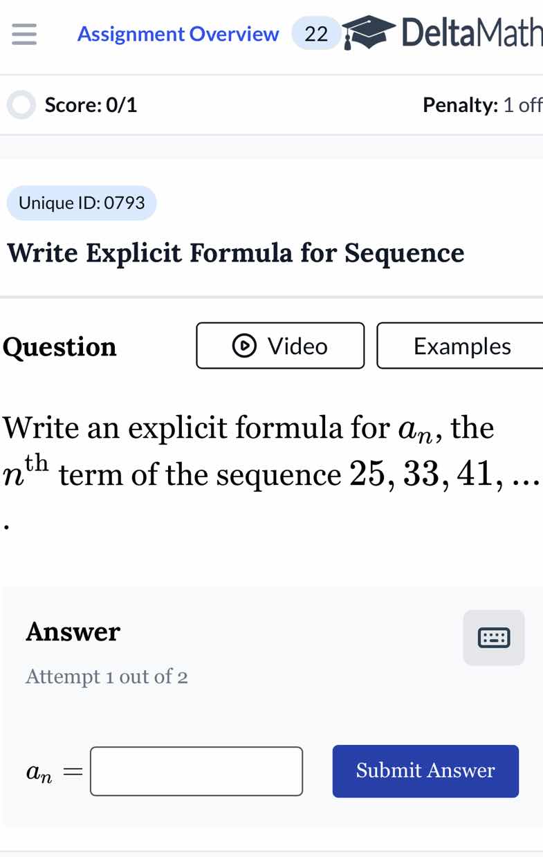 write explicit formula for sequence question write an explicit formula …