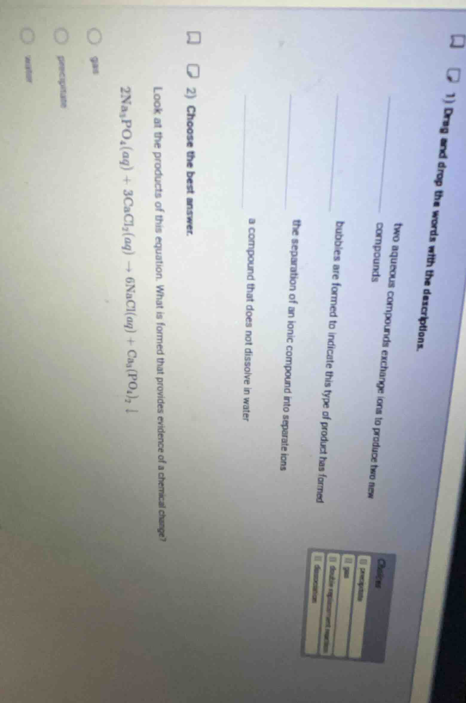 2) choose the best answer. look at the products of this equation. what …