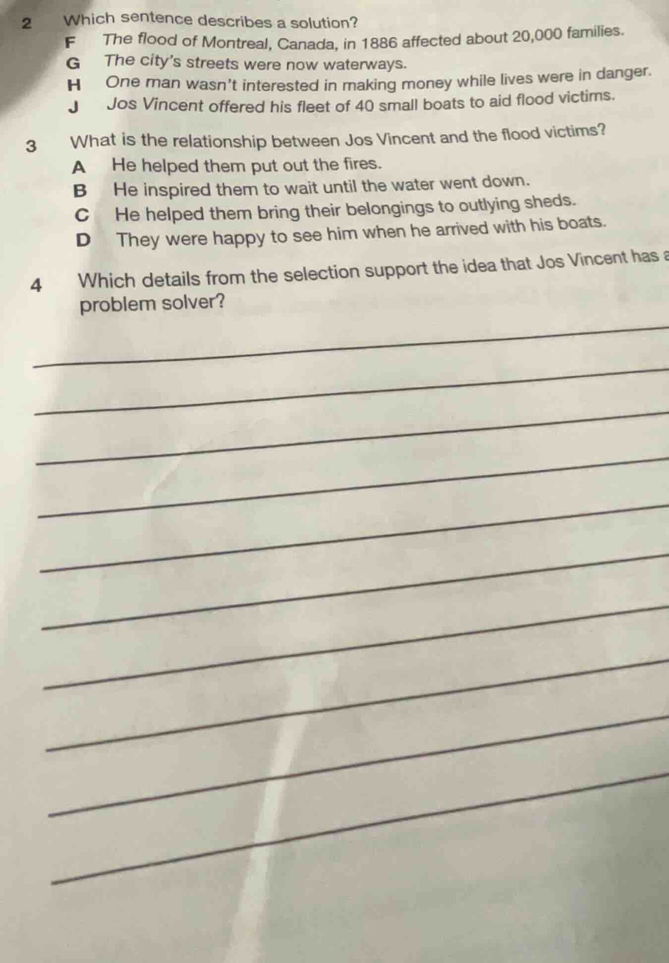 2 which sentence describes a solution? f the flood of montreal, canada,…