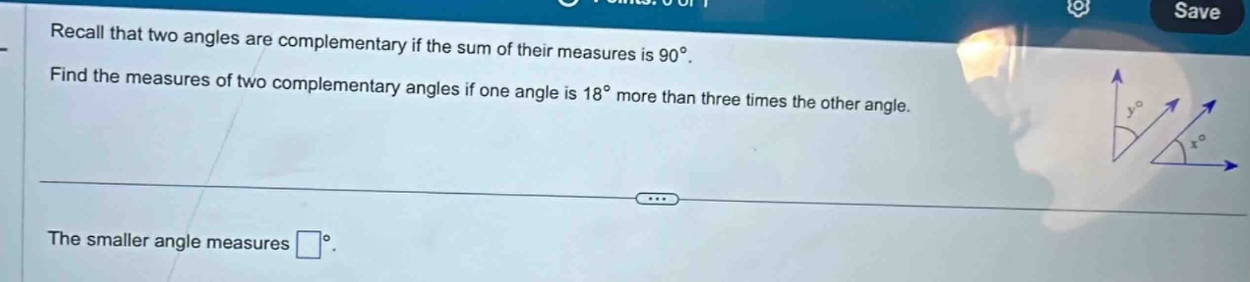 recall that two angles are complementary if the sum of their measures i…