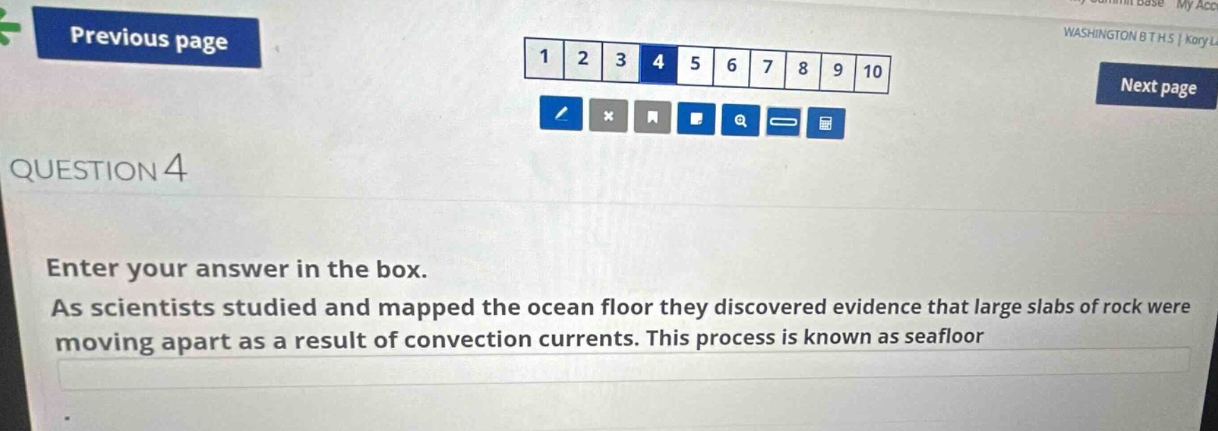 question 4 enter your answer in the box. as scientists studied and mapp…
