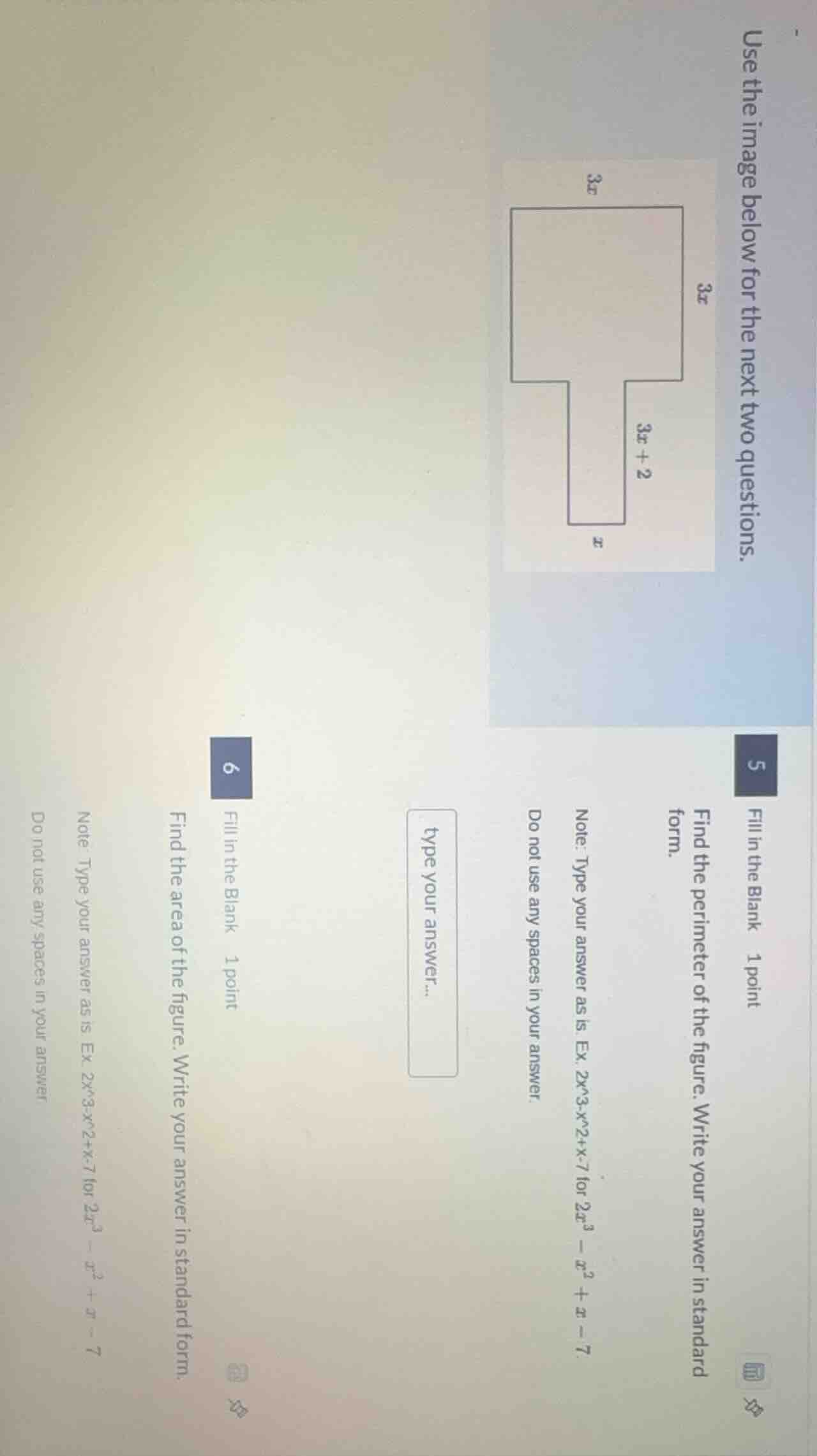 use the image below for the next two questions. 5 fill in the blank 1 p…