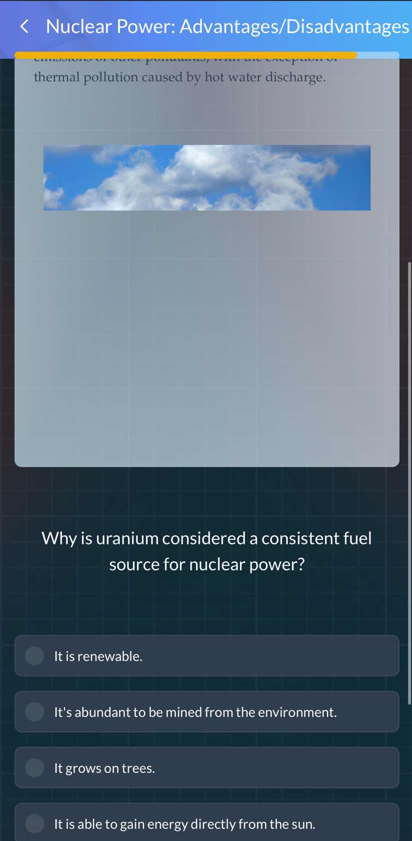 nuclear power: advantages/disadvantages thermal pollution caused by hot…