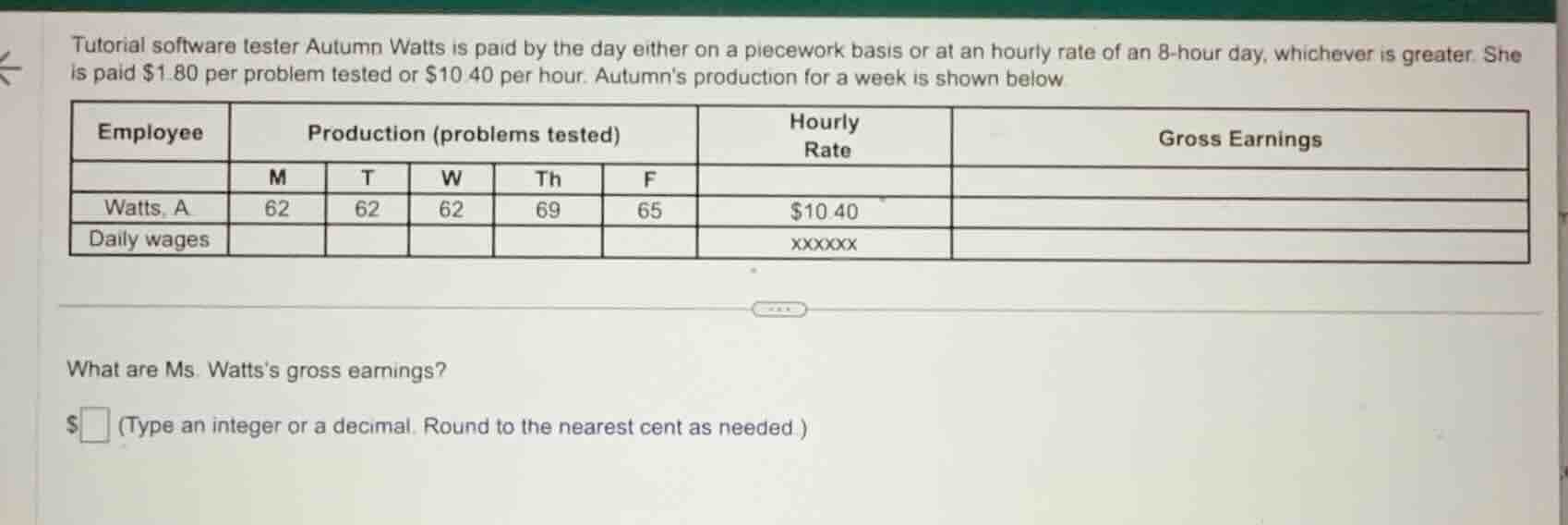 tutorial software tester autumn watts is paid by the day either on a pi…