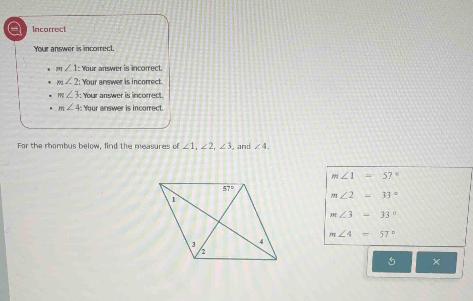 incorrect your answer is incorrect. - ( mangle 1 ): your answer is inco…