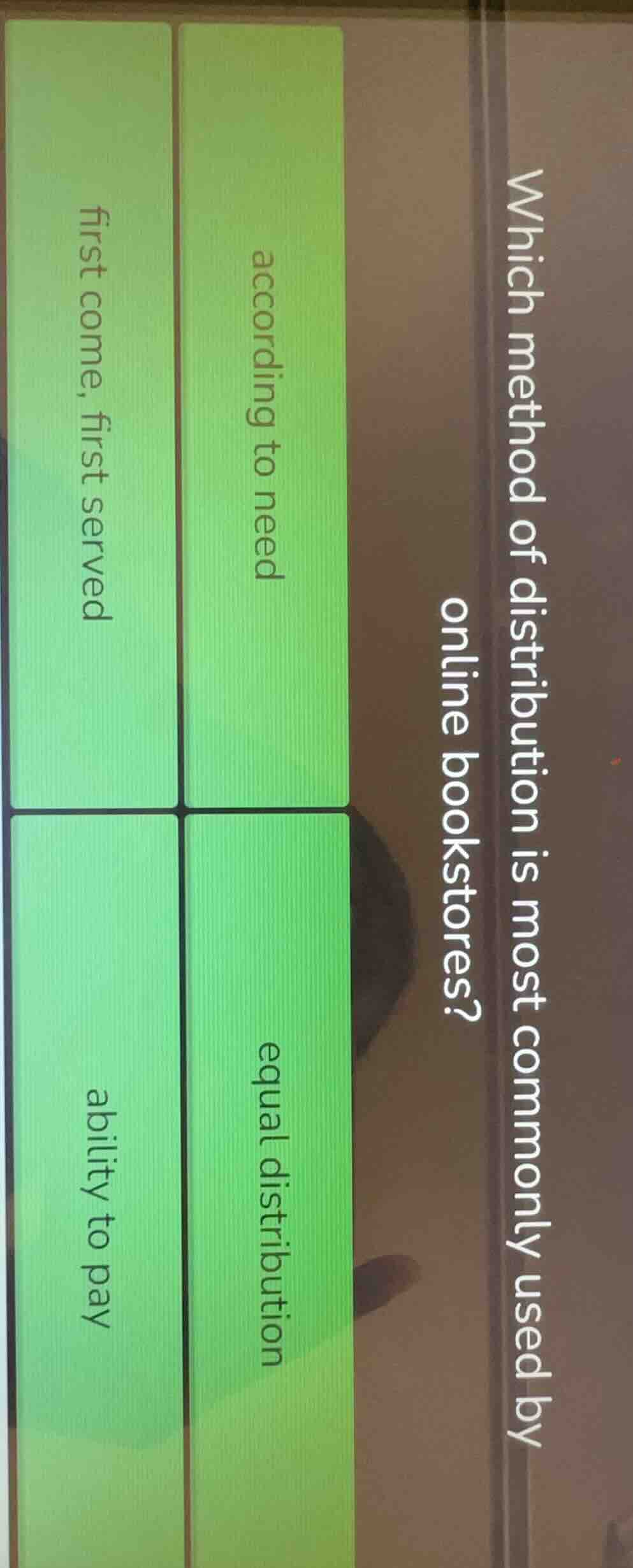 which method of distribution is most commonly used by online bookstores…