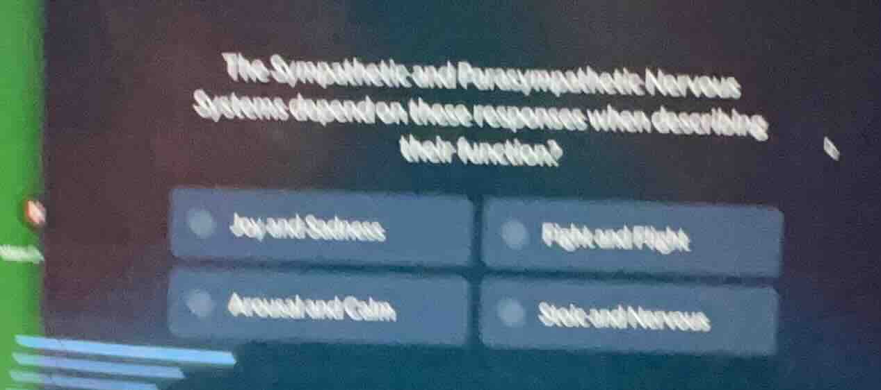 the sympathetic and parasympathetic nervous systems: depend on these re…