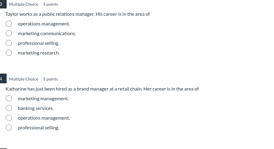 3 multiple choice 5 points taylor works as a public relations manager. …