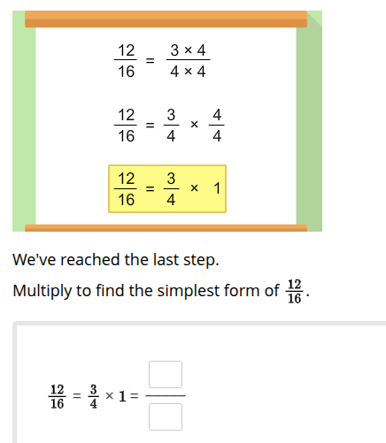 weve reached the last step. multiply to find the simplest form of \\(\f…