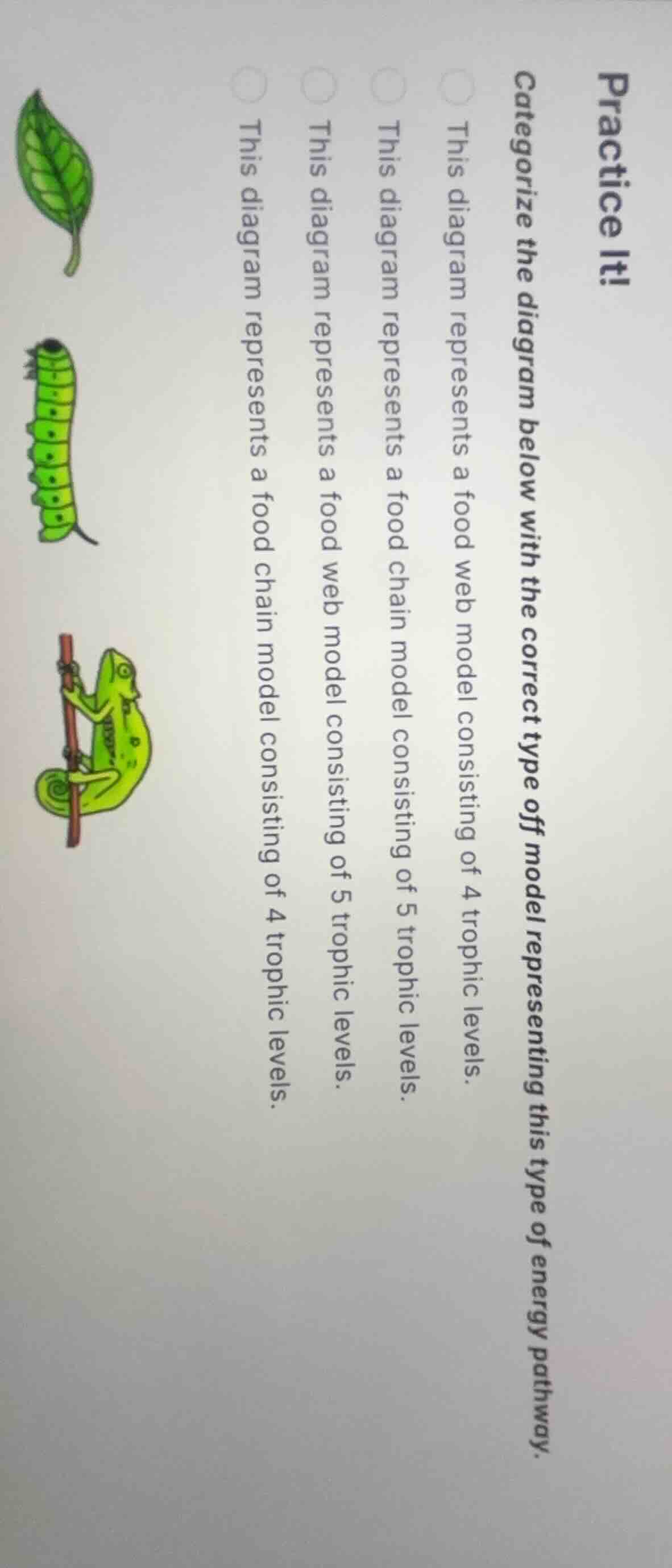 practice it! categorize the diagram below with the correct type of mode…