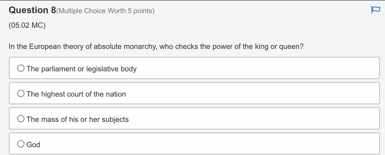 question 8 (multiple choice worth 5 points) (05.02 mc) in the european …