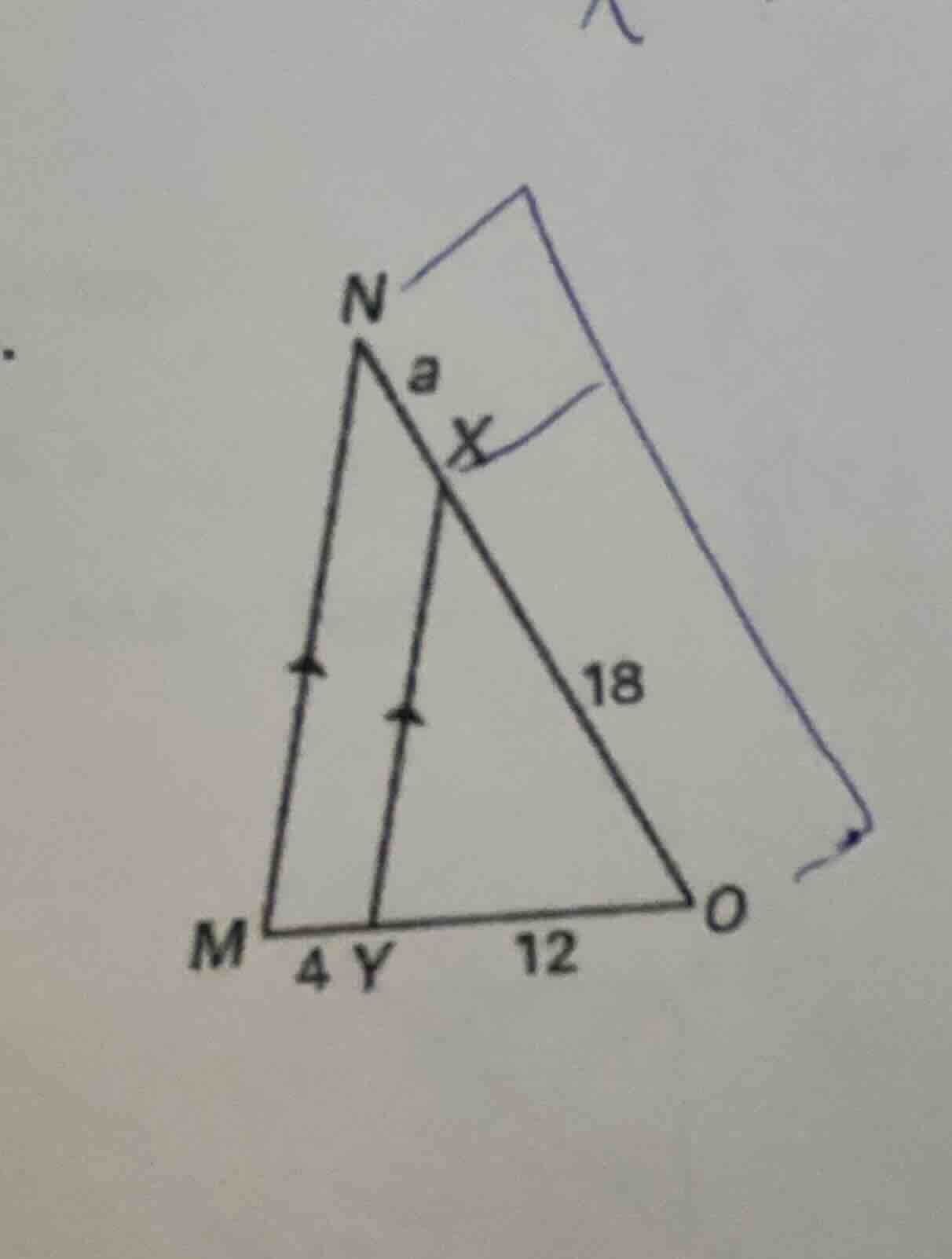 in the figure, there are line segments and triangles. the length of my …