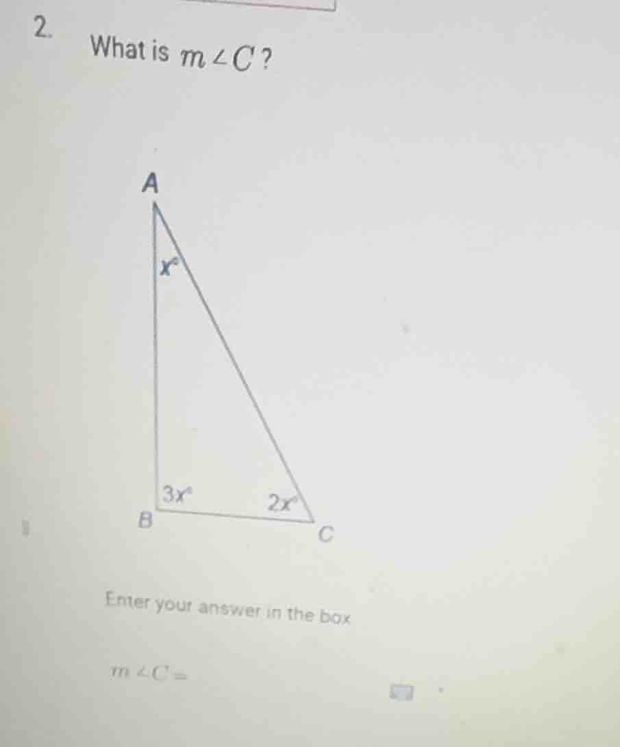 2. what is ( mangle c )? enter your answer in the box ( mangle c = )