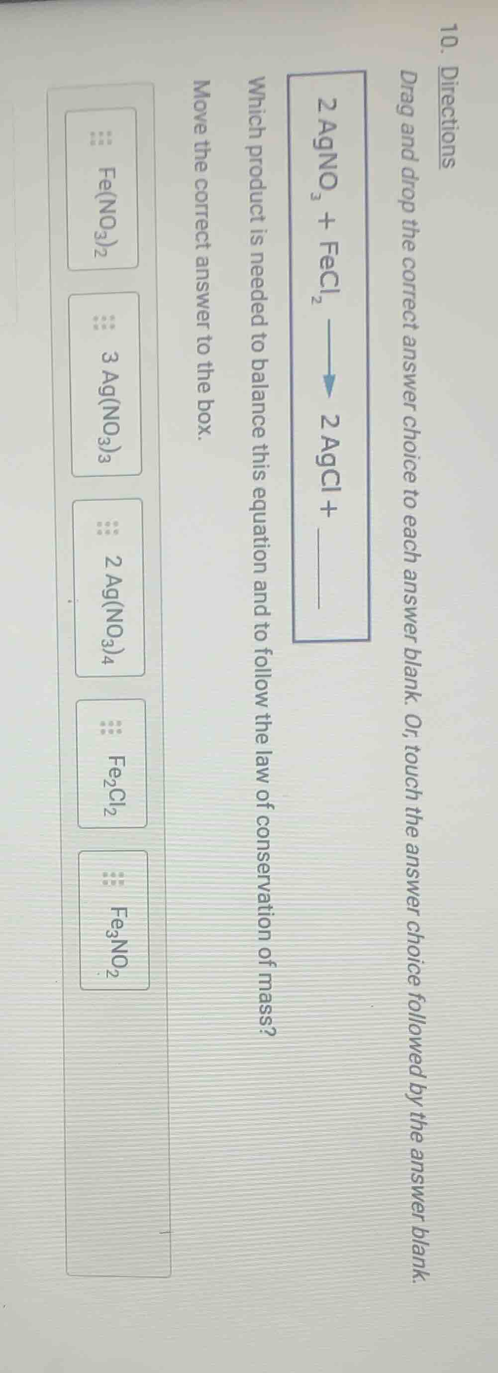10. directions drag and drop the correct answer choice to each answer b…