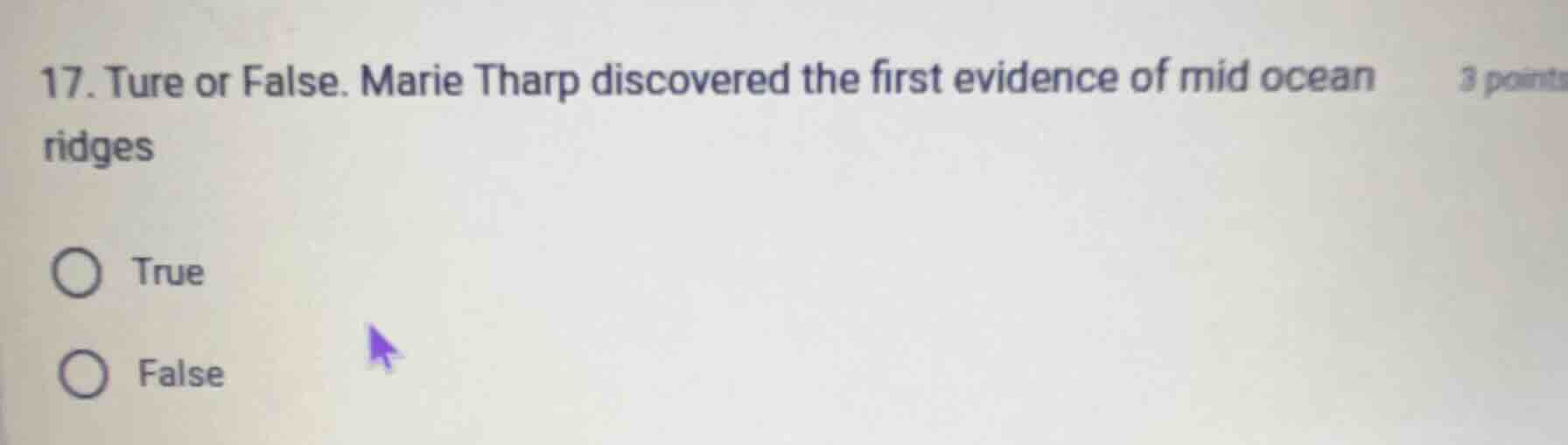 17. ture or false. marie tharp discovered the first evidence of mid oce…