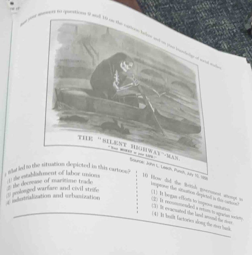 put your answers to questions 9 and 10 in the carbon below and on your …