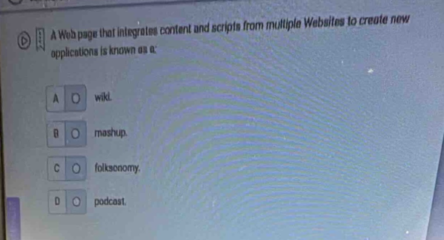 a web page that integrates content and scripts from multiple websites t…