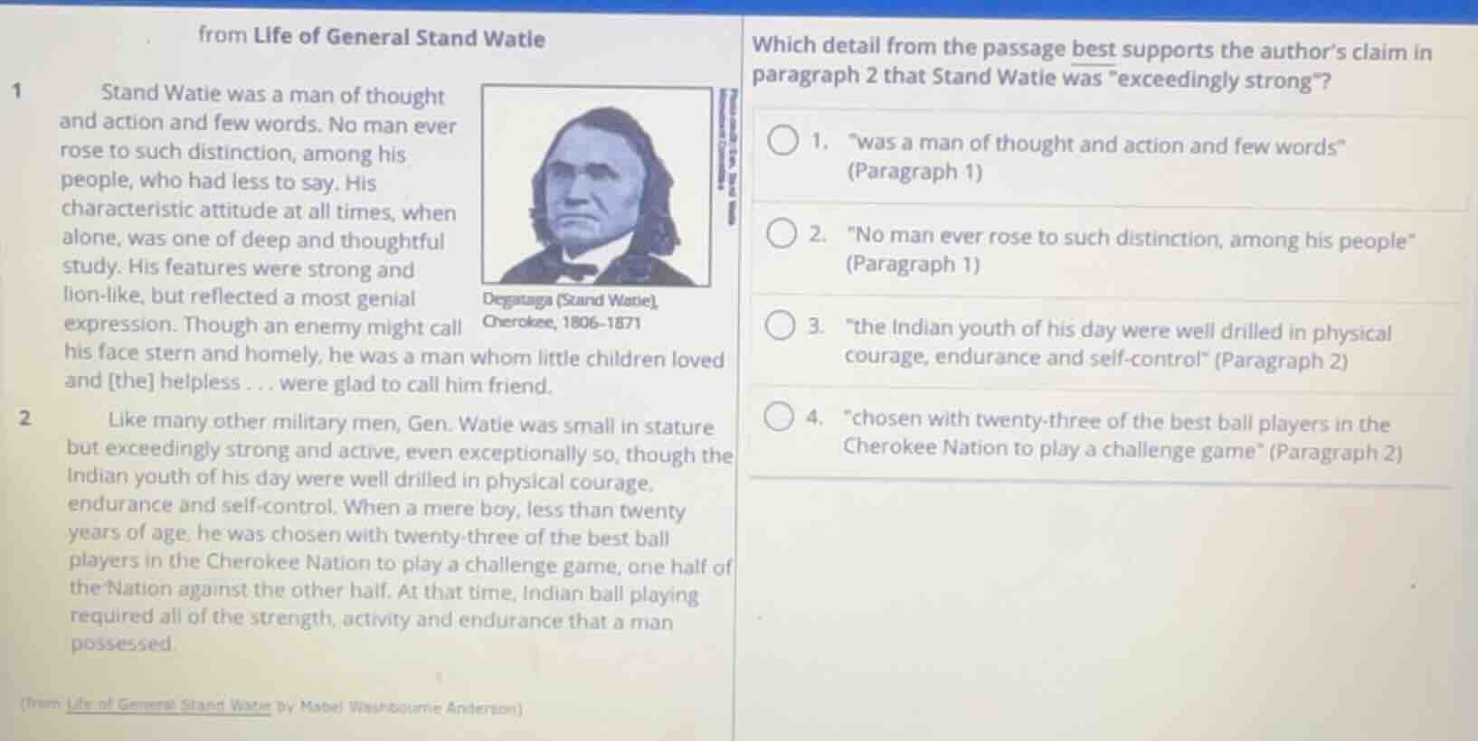 from life of general stand watie 1 stand watie was a man of thought and…