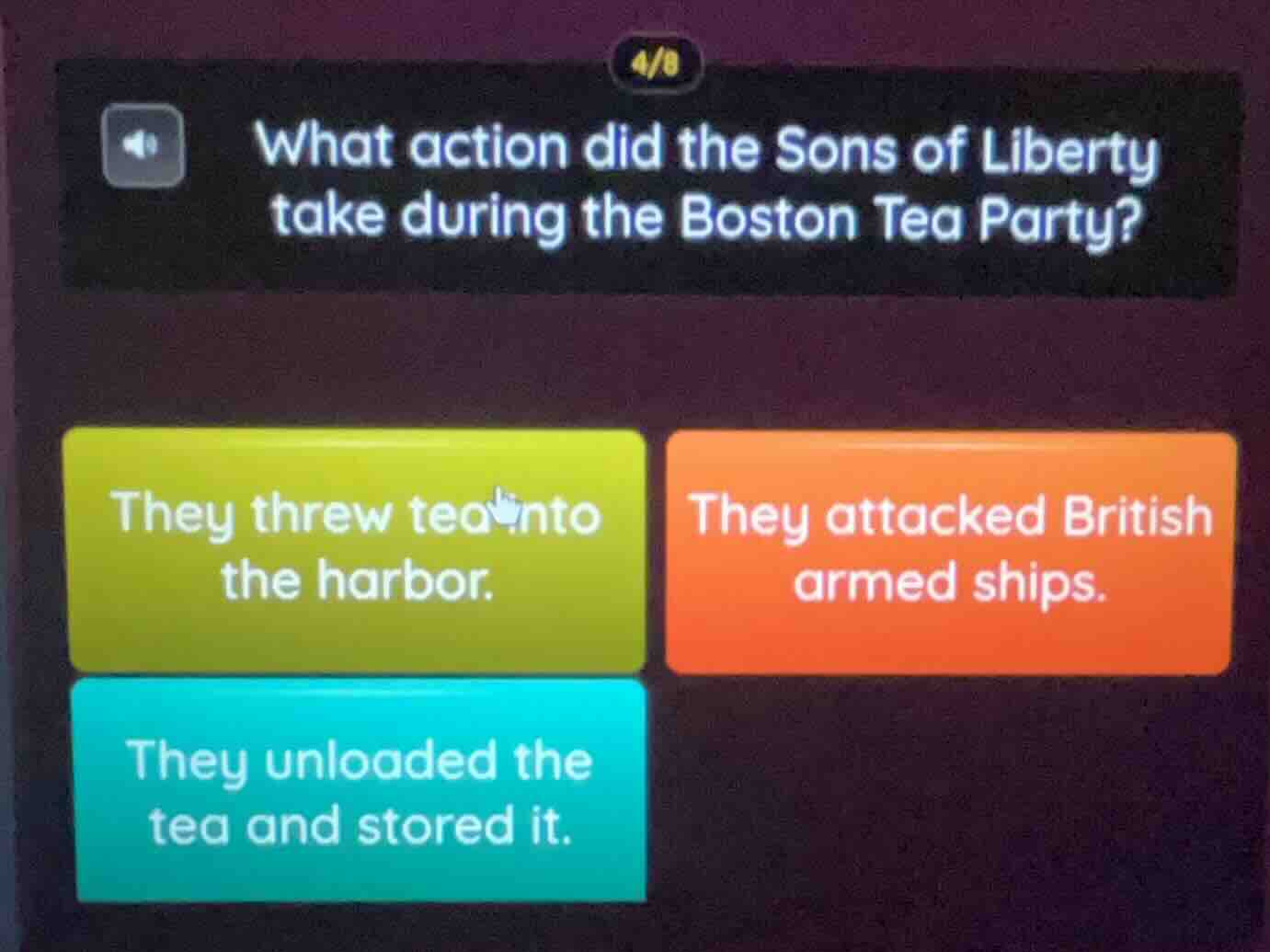 what action did the sons of liberty take during the boston tea party? t…