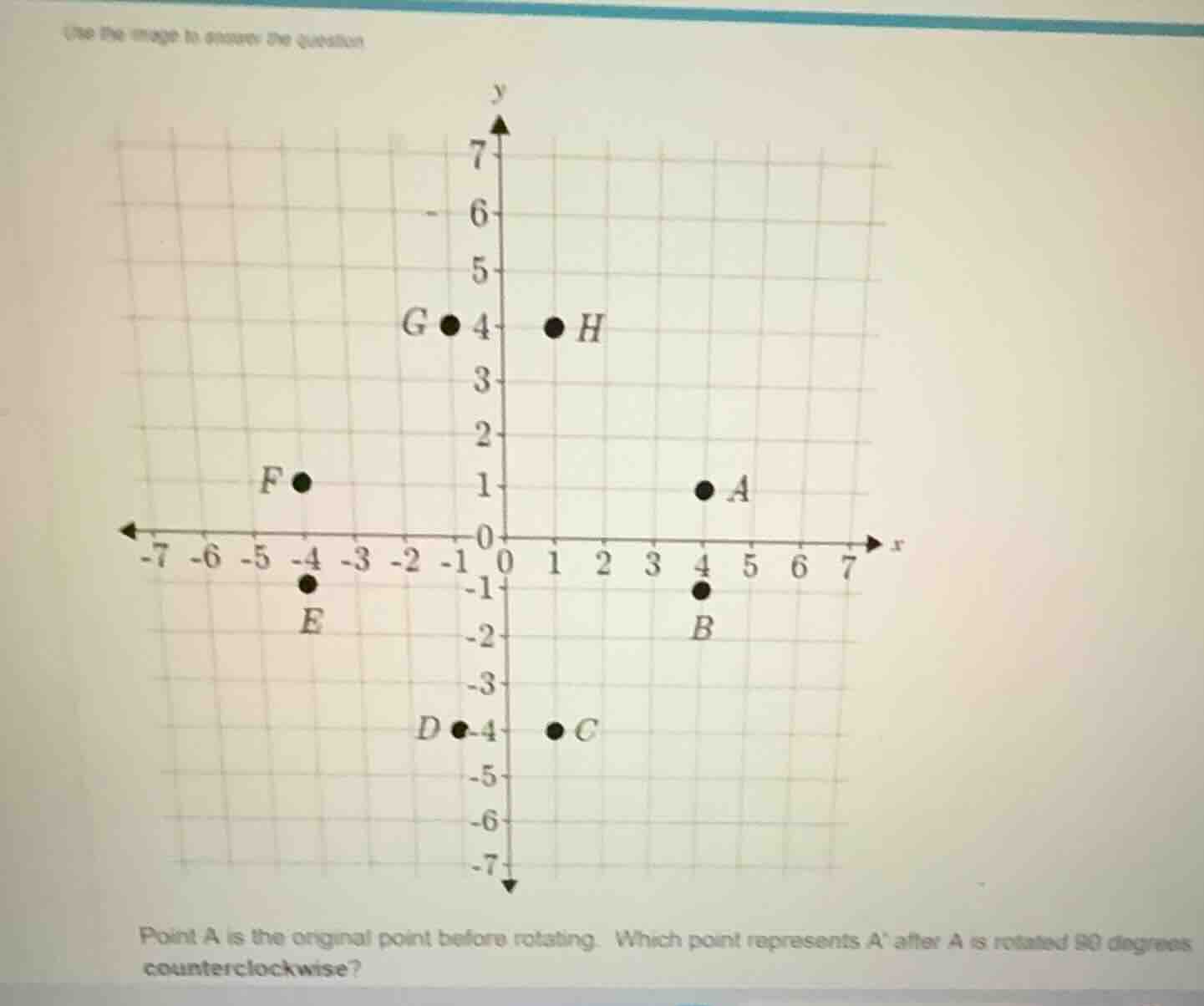 use the image to answer the question point a is the original point befo…